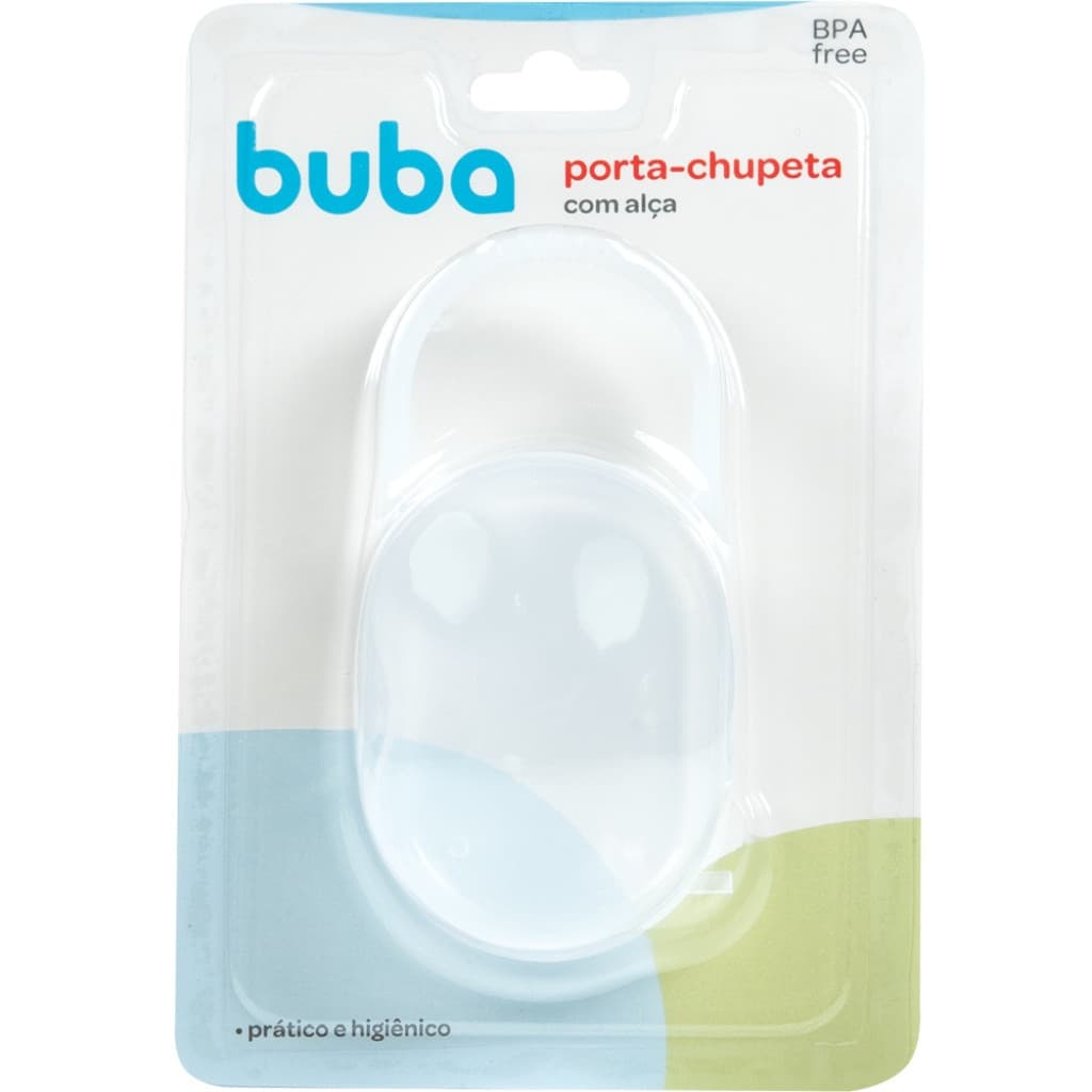 Porta Chupeta com Alça Prático Plástico Bebê Infantil 5418 Buba Guarda