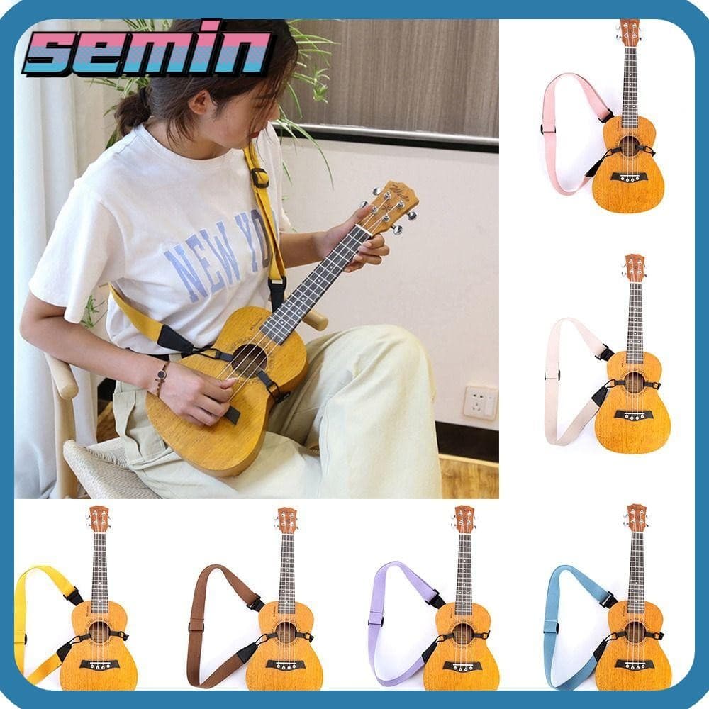 Correia Para Ukulele SEMIN 7 Cores Pendurar Pescoço Estilingue Com Gancho Cinto Ajustável