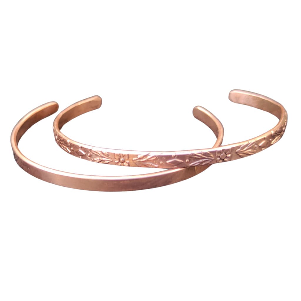 Pulseira De Cobre Puro Ajustavel Minimalista