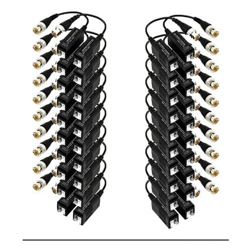 Kit 100 Pares De  Balun Engate Rápido