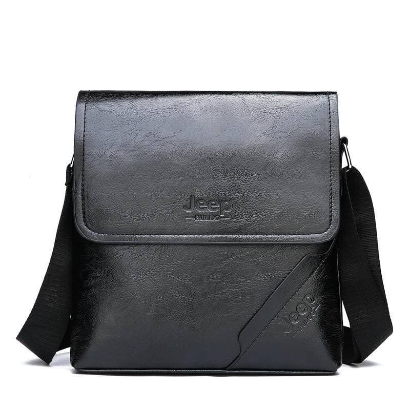 Bolsa Carteiro Transversal Masculina Leve Impermeável PU Reforçada