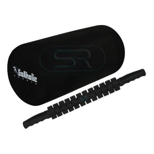 Foam Roller 30cm + Bastão Liberação Miofascial Large - Rolo Massagem