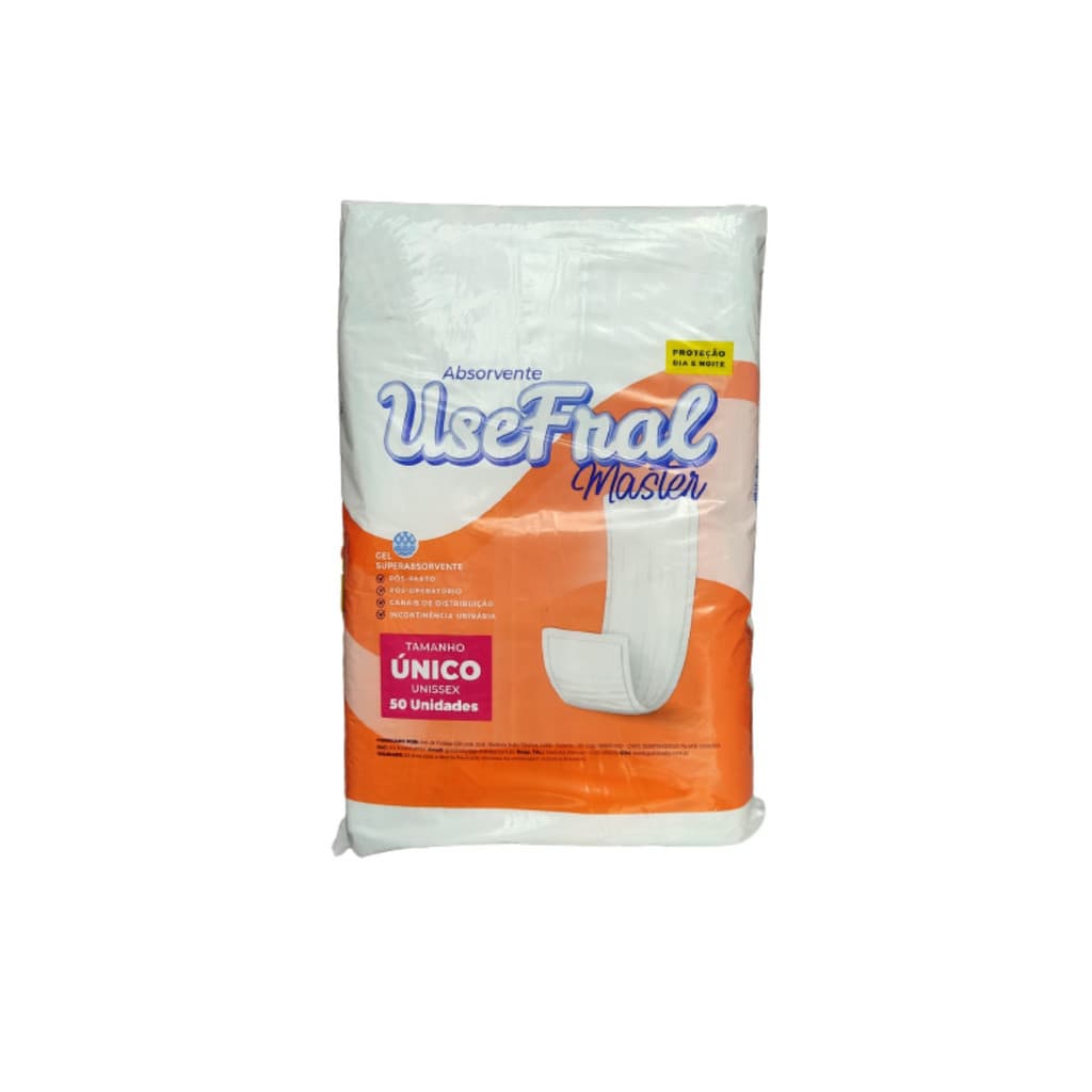 Absorvente para incontinencia urinaria pacote com 50 unidades