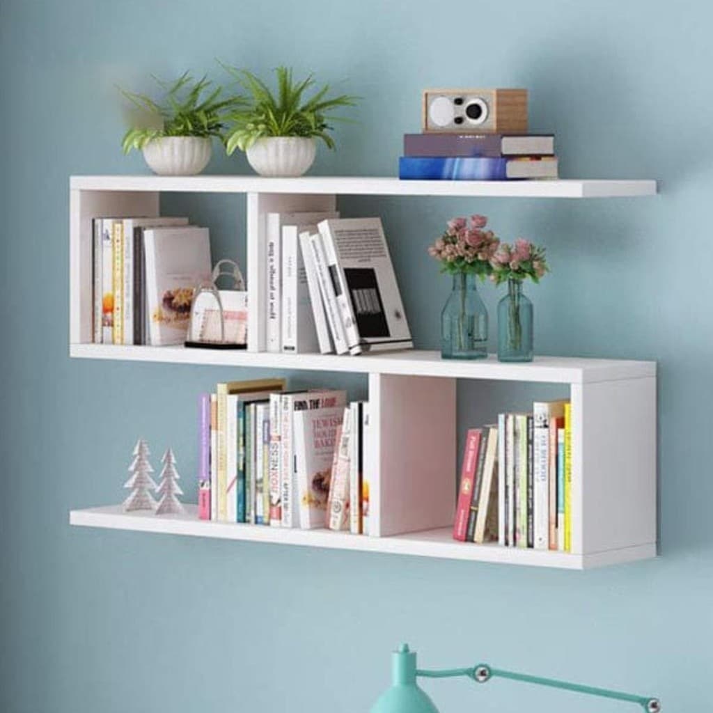 NICHO PRATILEIRA ORGANIZADORA DE LIVROS 80CM DE PAREDE