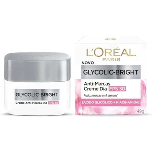 L'oreal Glycolic-Bright Creme Dia 30fps 49g