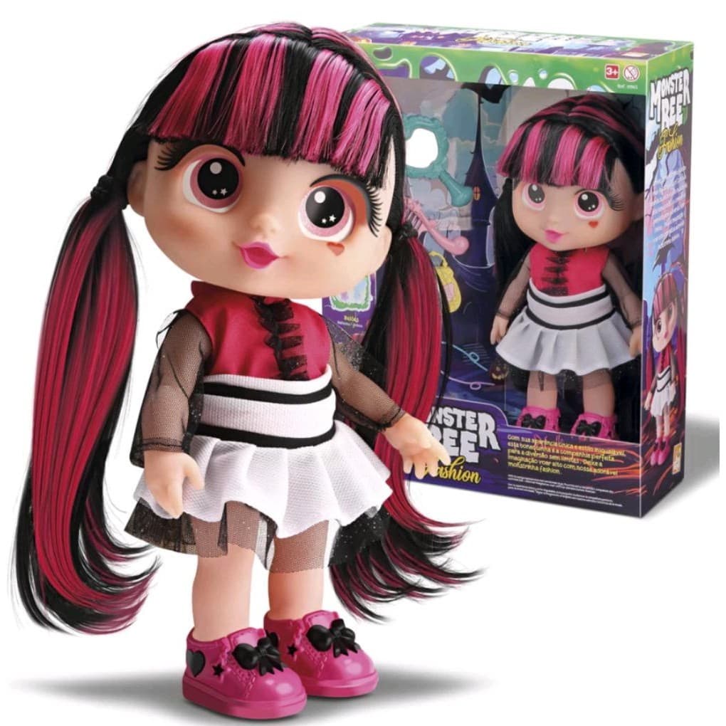 Boneca Monster Bee Fashion Vampira Com Acessórios Lançamento - Bee Toys -