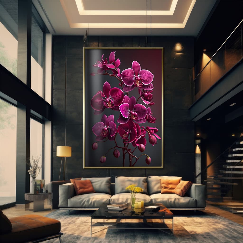 Quadro Decorativo GRANDE Alta Resolução Para Sala Quarto Escritório Quadro Flores Rosas