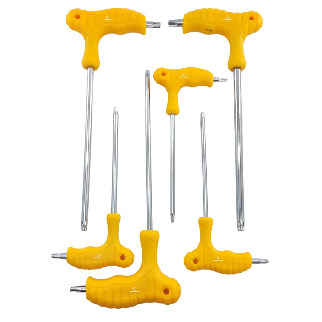 Kit Jogo De Chave Torx Cabo Em L 6 Peças T10-t40