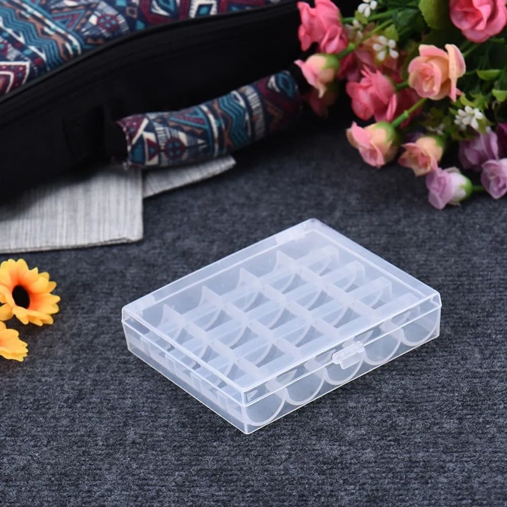 Estojo Plástico Organizador Para Bobinas De Máquinas De Costura Domestica ou Industrial