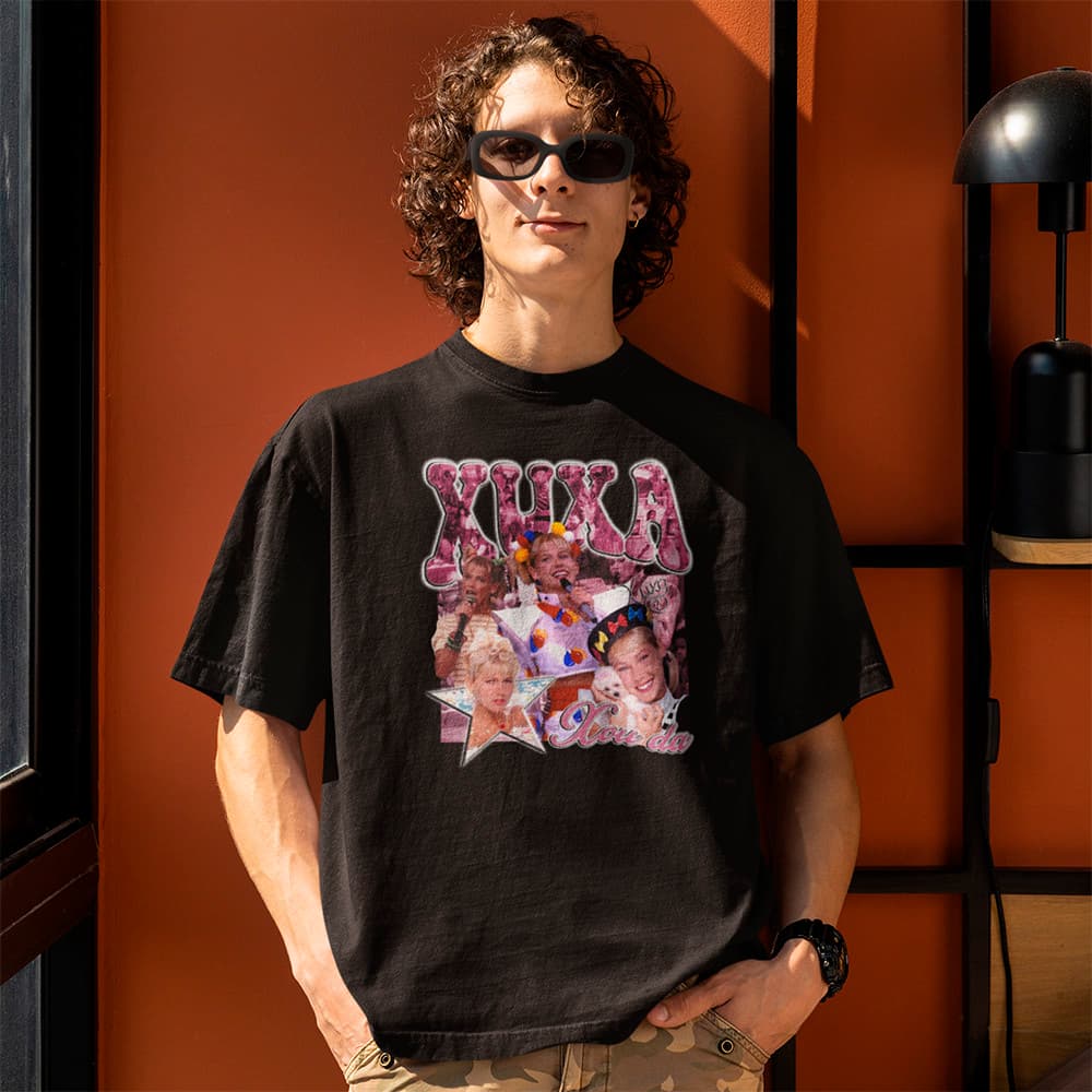 Camiseta Unissex Básica Vintage Xuxa Rainha Dos Baixinhos
