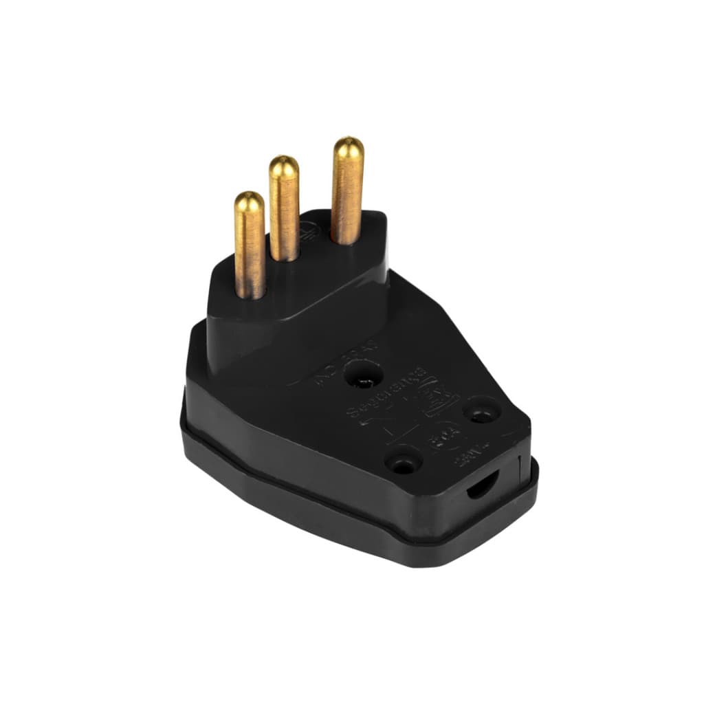 Tomada Macho 20A 3 Pinos Extensão Adaptador 1 Unidade