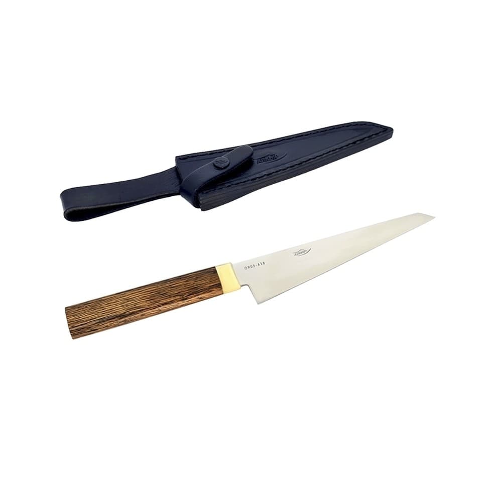 Faca Oriental Arkhip Yassai Canhoto 6'' Cabo Arkwood Bainha