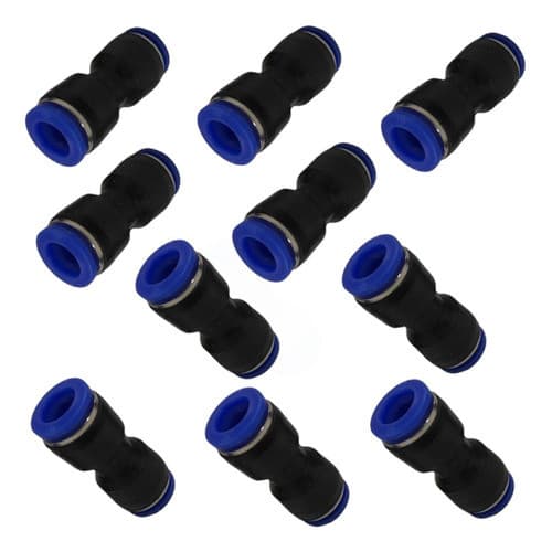 União Emenda Pu 8mm Pneumática Engate Rápido 10 Peças