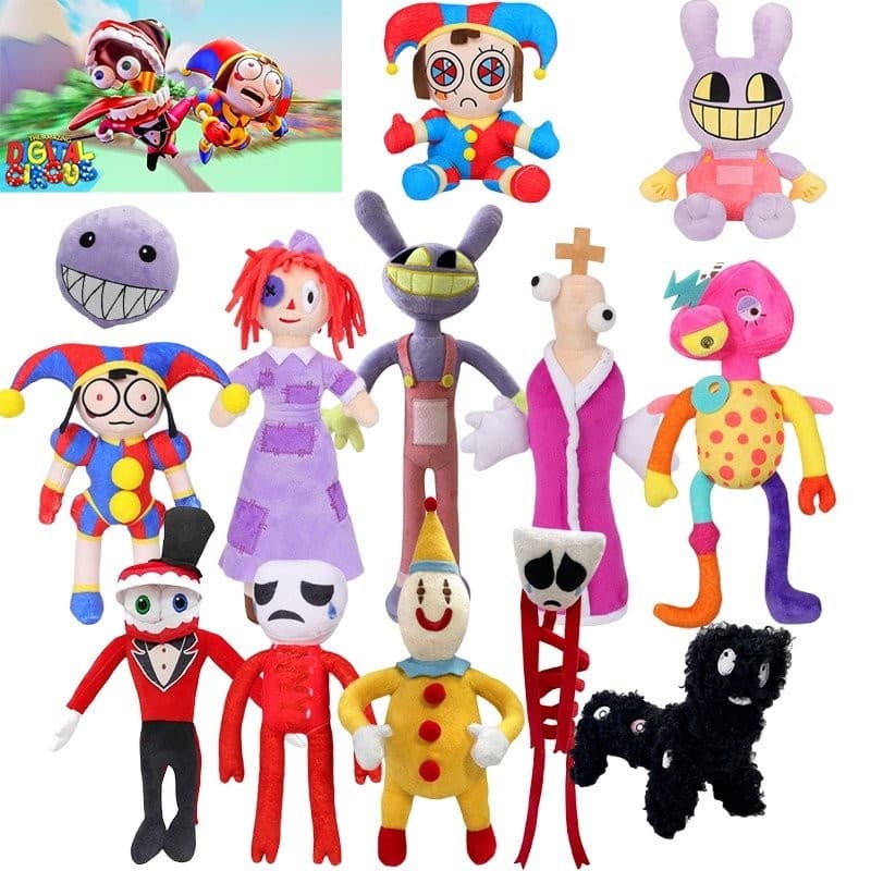 ✨Fast Delivery✨42cm The Amazing Digital Circus Anime Plush Ragatha Jax Pomni Cartoon Plush Clown Cute Plush Dolls Stuffe