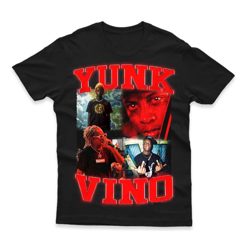 Camiseta Yunk Vino 2  Artista Camisa Unissex 100% Algodão -  Tamanhos Plus Size Envio em 24H