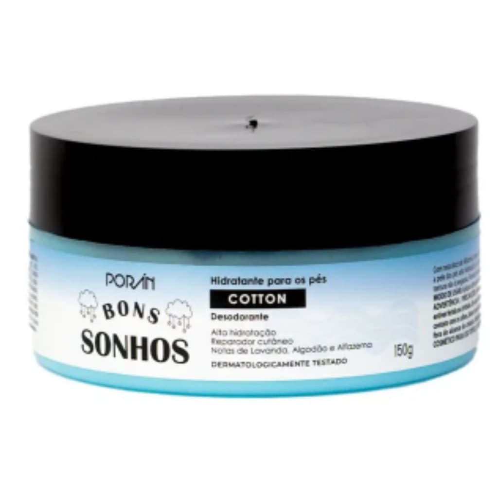 Hidratante Para Os Pes Cotton Bons Sonhos 150g - Poran