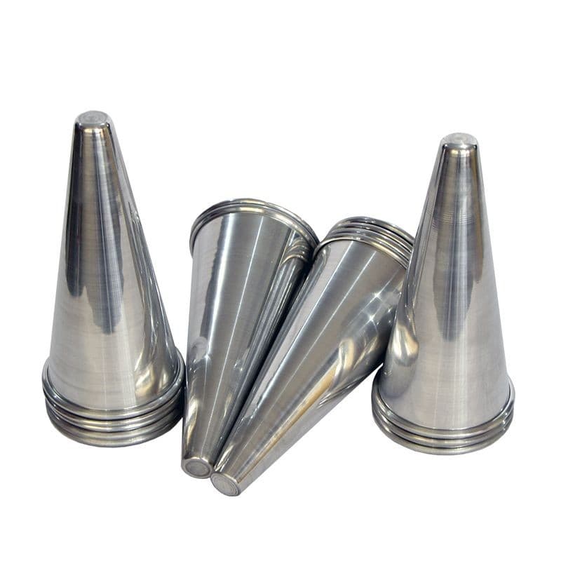 Kit 24 Cones Alumínio Produção De Pizza Cone Gastrobel