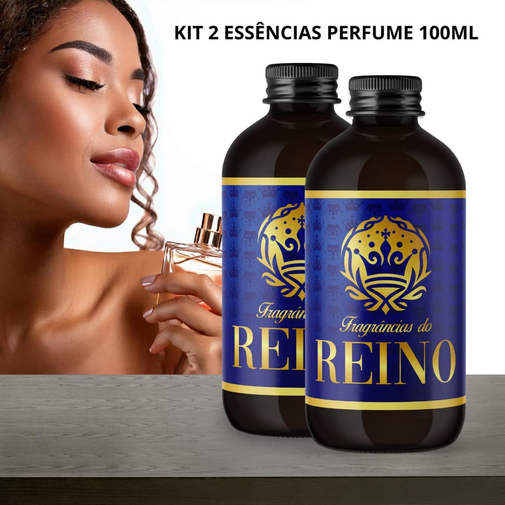 Essência Perfume Premium 100ml - 2un Fragrâncias do Reino | Perfumaria Fina