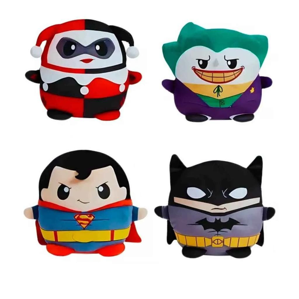 Pelúcia DC Comics Cuutopia Sortida 20 cm - Mattel HXB21 - Batman, Superman e Coringa