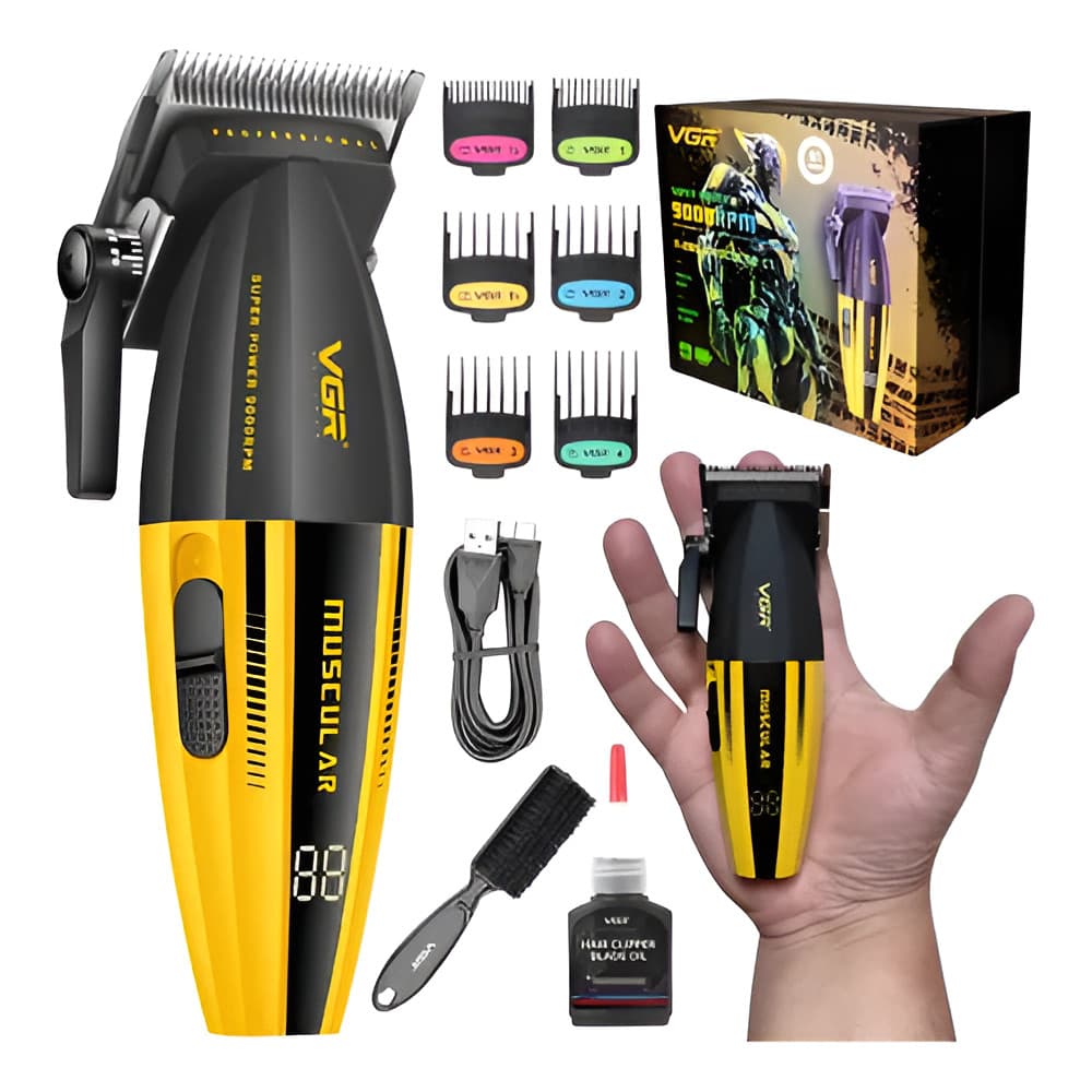 Máquina De Cortar Cabelo Vgr V-285 Motor 9.000 Rpm Compacta