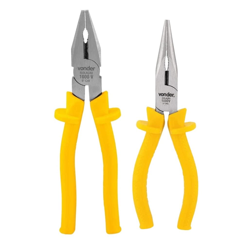 Kit 2 Alicates: Alicate Universal + Alicate Corte Diagonal Vonder