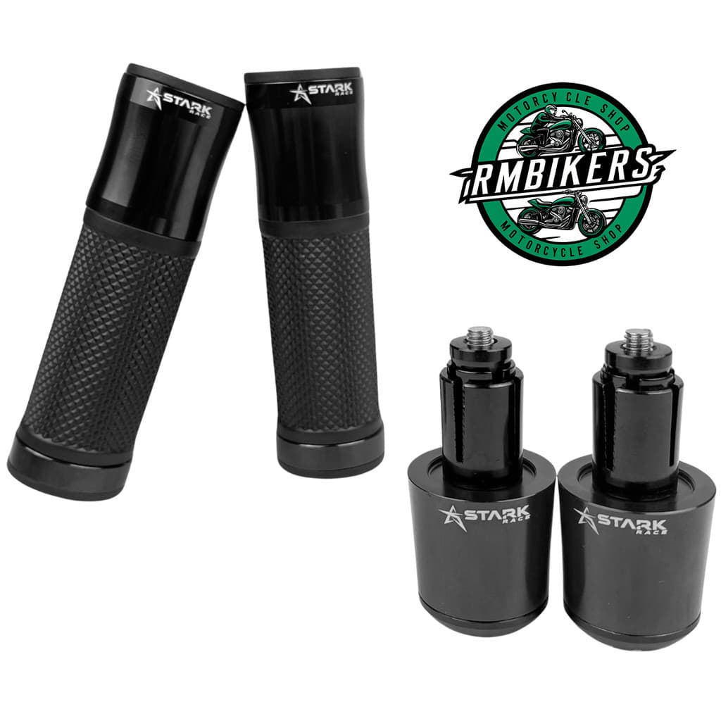 Kit Esportivo Manopla Luva Punho Peso Moto Universal Auminio