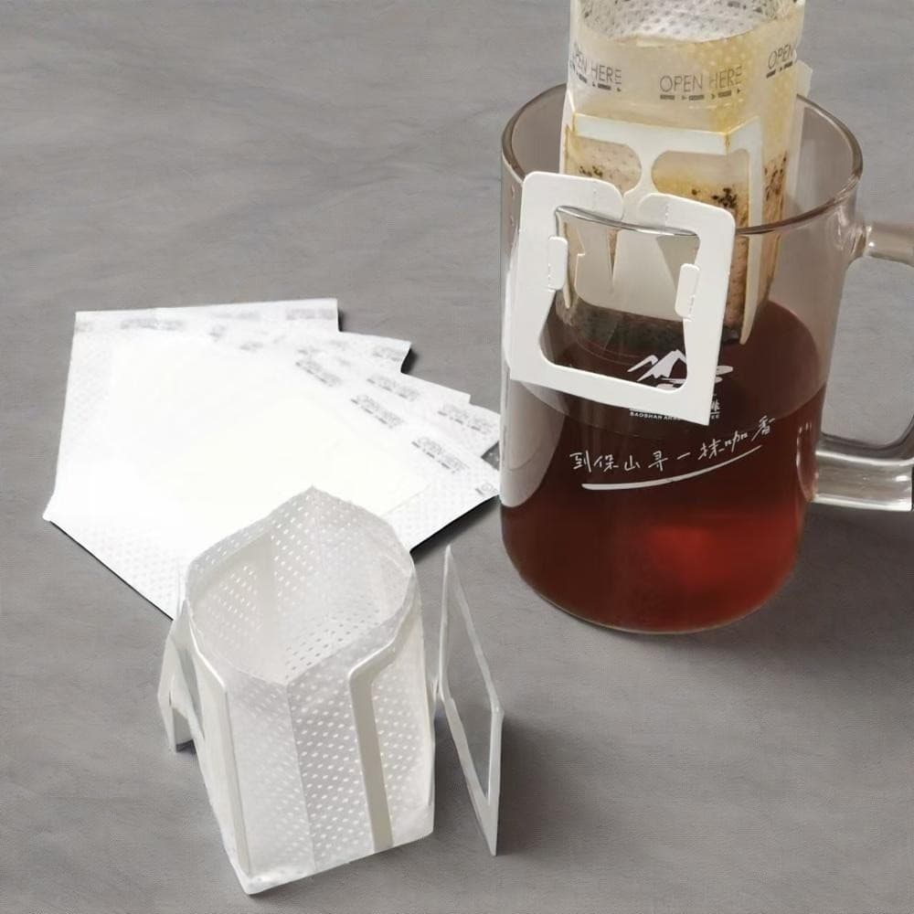 Kit 50 filtros de Papel Descartável Dose Única P/ Café 7,5x9cm