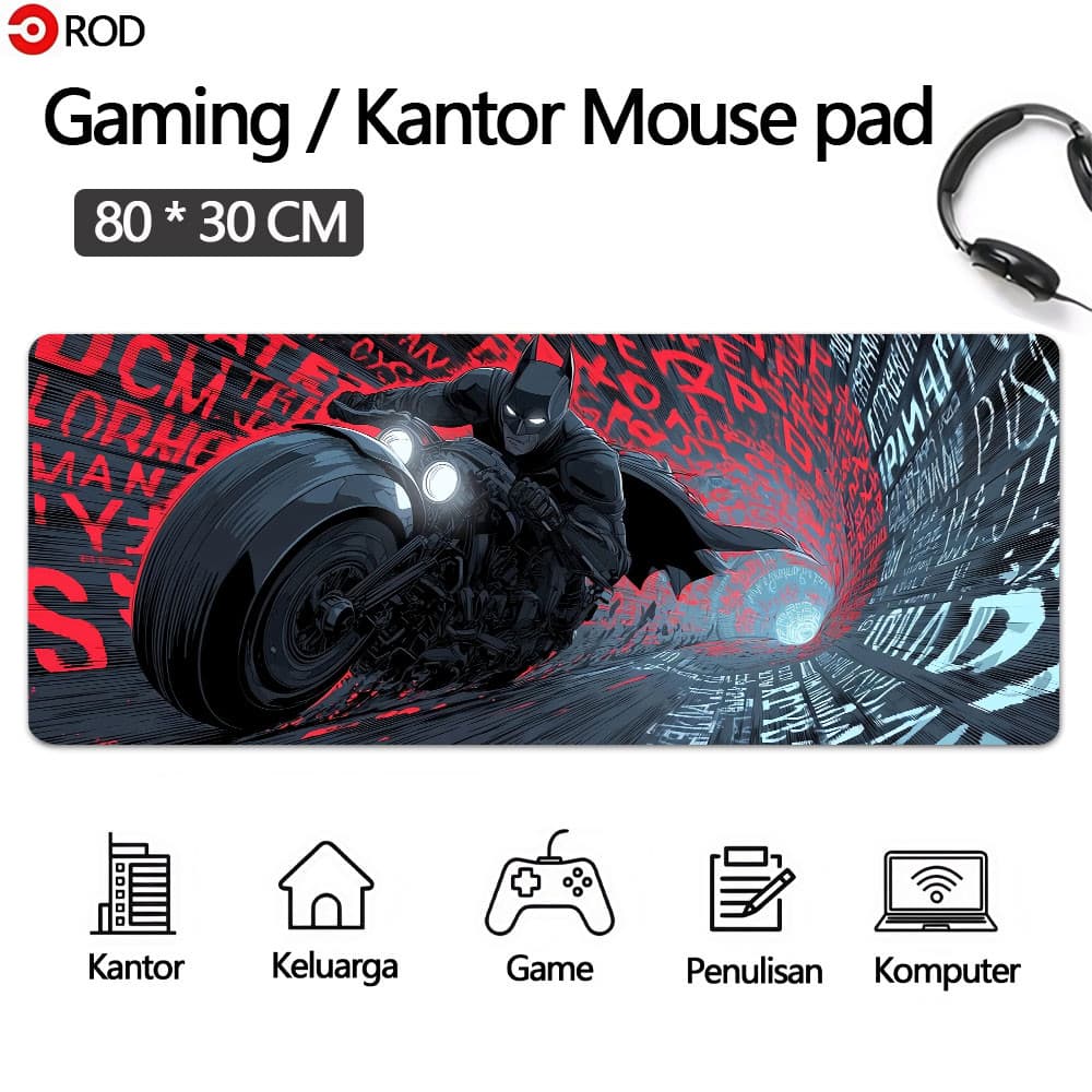 80 * 30cm Mouse Pad Anti Selip Tapete De Mesa Grande MousePad Komputer Longo DU828L