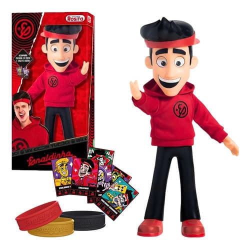Boneco Enaldinho Em Vinil Articulado Youtuber Com Pulseira