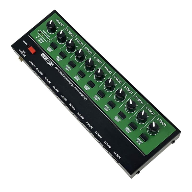 Mixer Som Mono 10 Canais Fácil Usar Para Várias Necessidades Mistura
