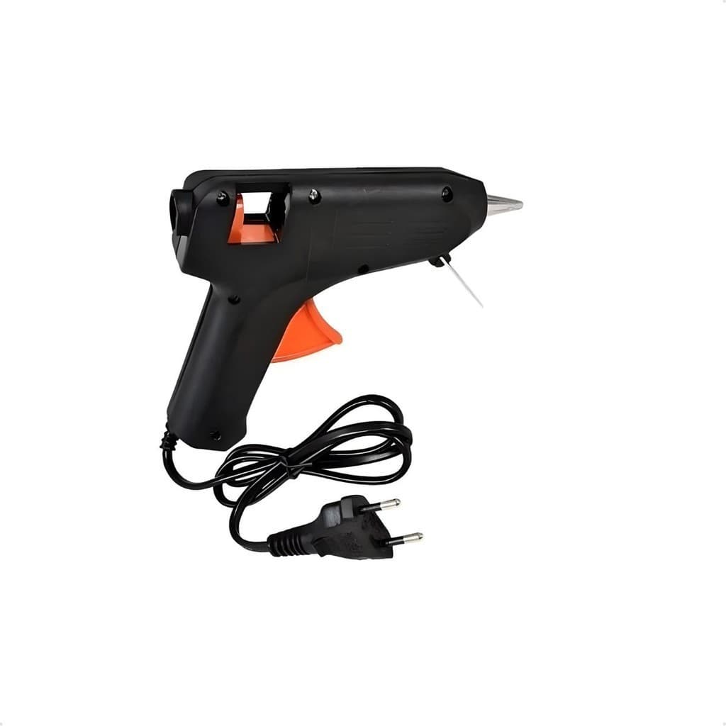 Kit 1 Pistola De Cola Quente 20 De Bastão Quente Fino 40W
