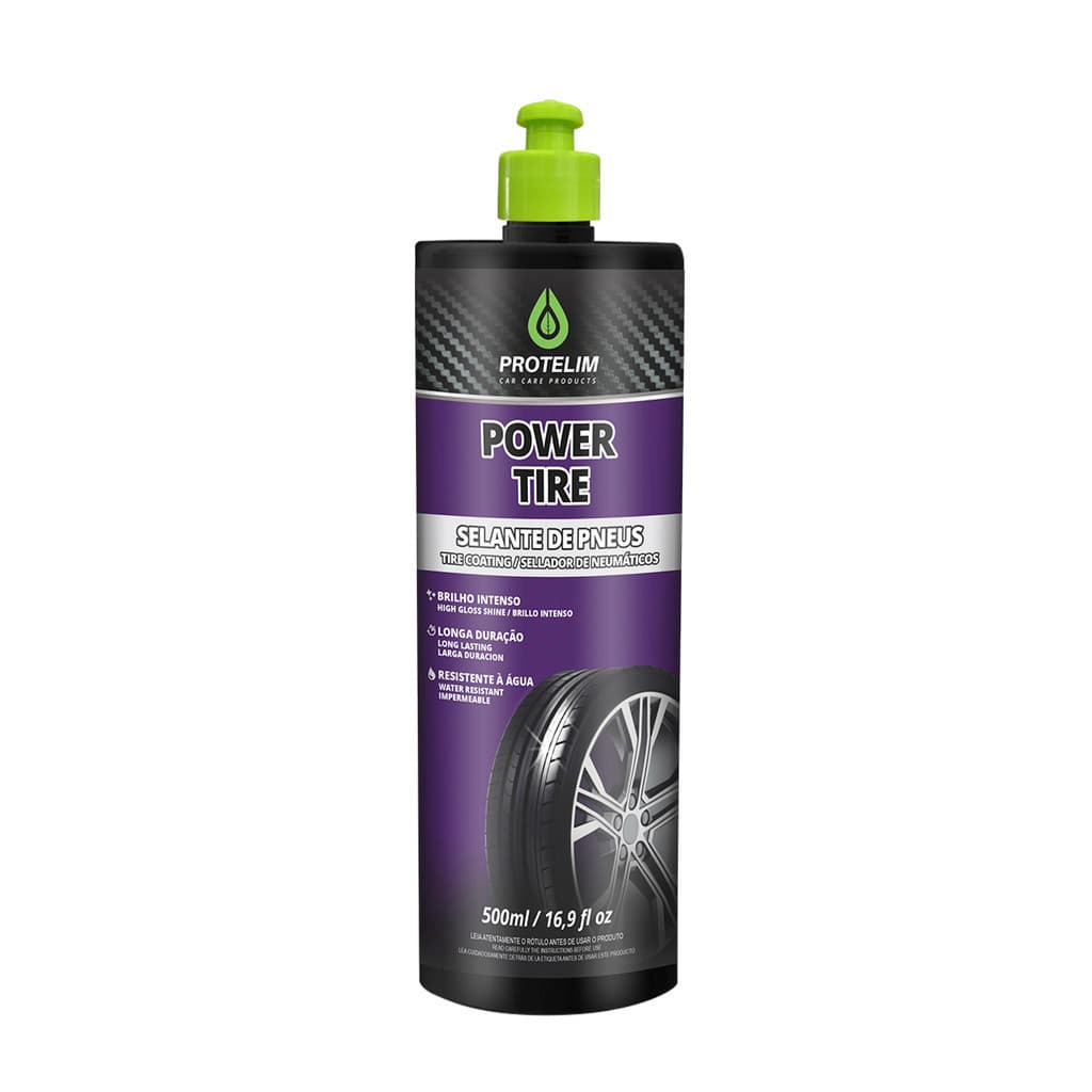 Pretinho Selante de Pneus Power Tire Carro 500ML Protelim