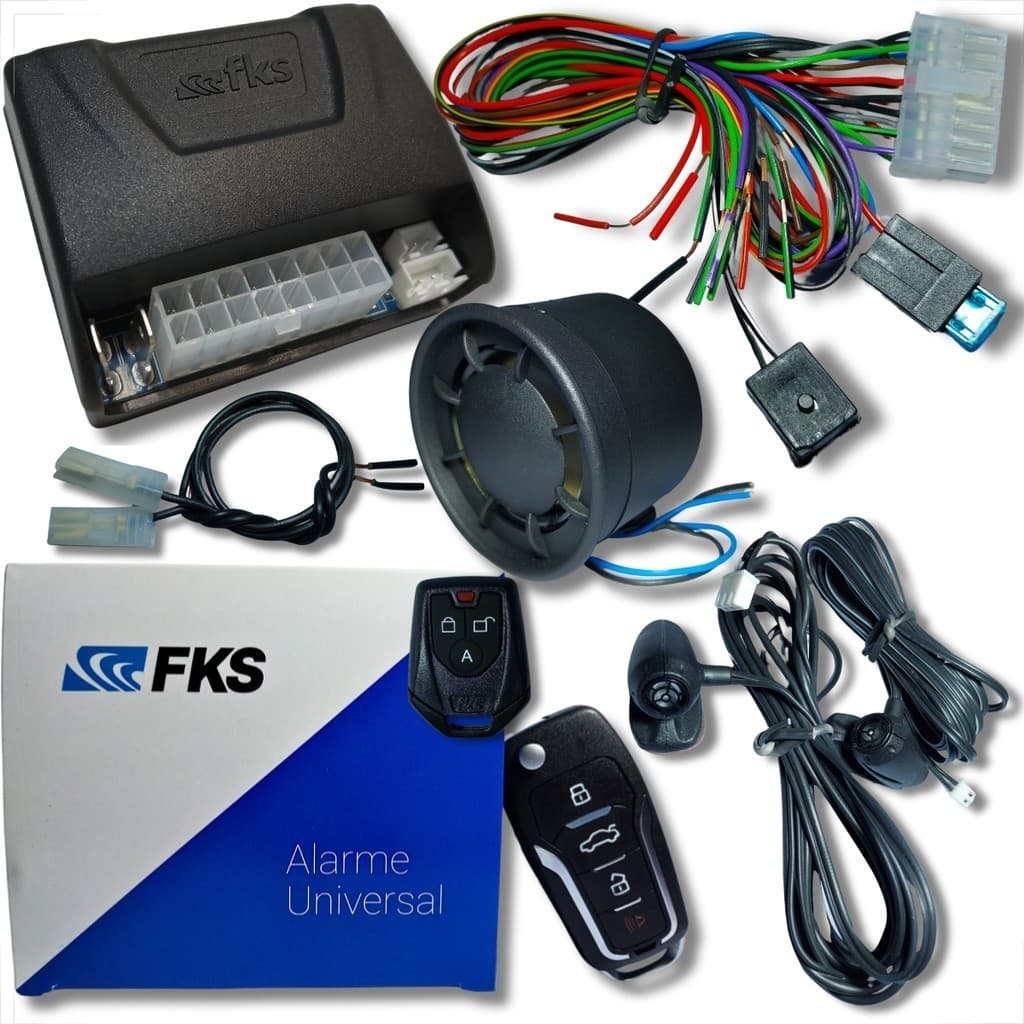 ALARME BLOQUEADOR CHAVE CANIVETE COMPLETO LINHA FORD UNIVERSAL KA FIESTA ECOSPORT RANGER AUTOMOTIVO