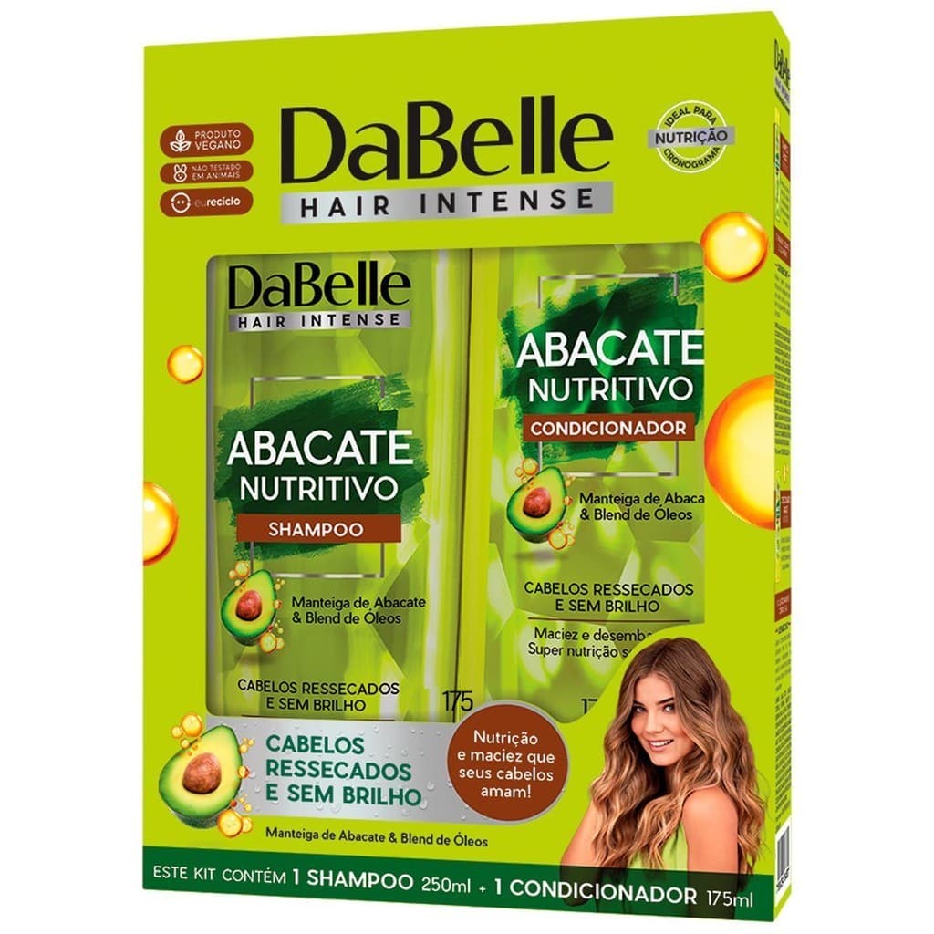 Kit Shampoo + Condicionador Abacate Nutritivo DaBelle