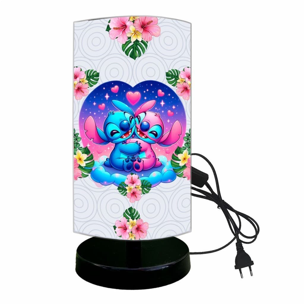 ABAJUR LUMINARIA UNIQUE INFANTIL QUARTO BEBE STITCH CORACAO