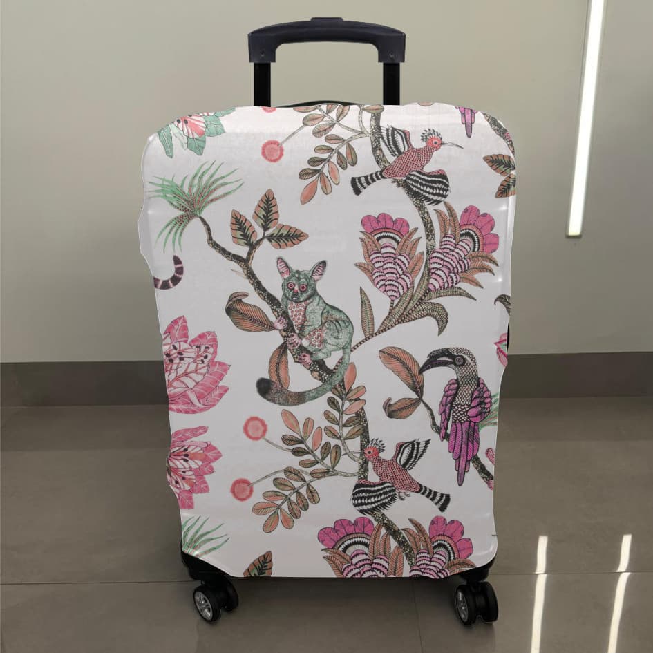 Capa Elástica Protetora Floral Fazenda Para Mala P,M,G