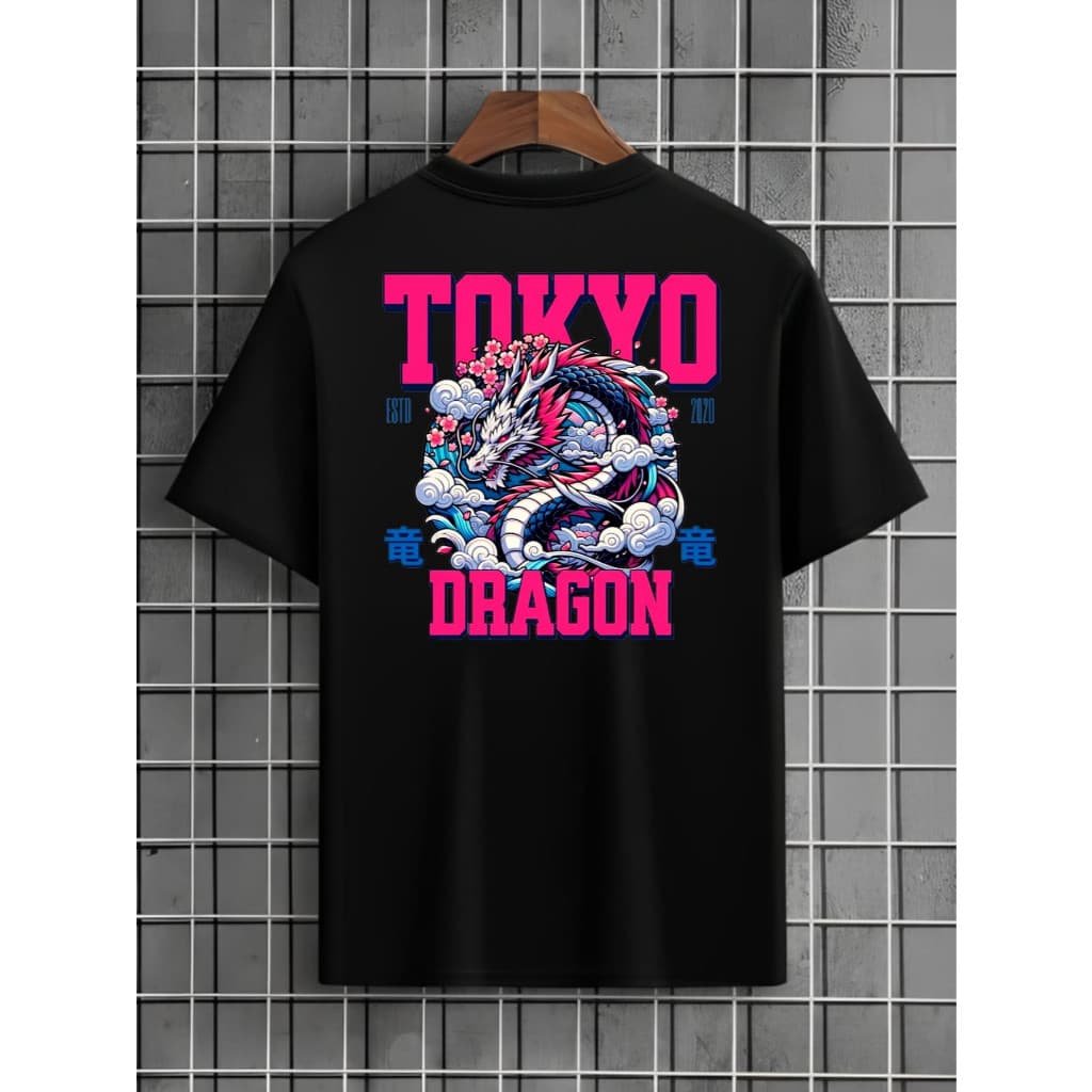 OVERFLY Camiseta Masculina Streetwear Tokyo Algodão Camisa Qualidade