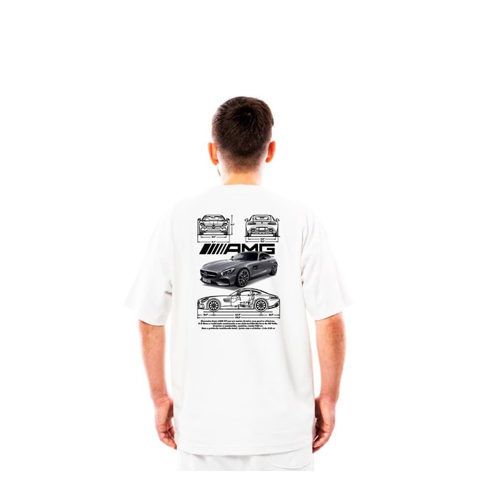 Camiseta T-shirt Camisa Luxo Benz Amg gt Estilosa Lançamento