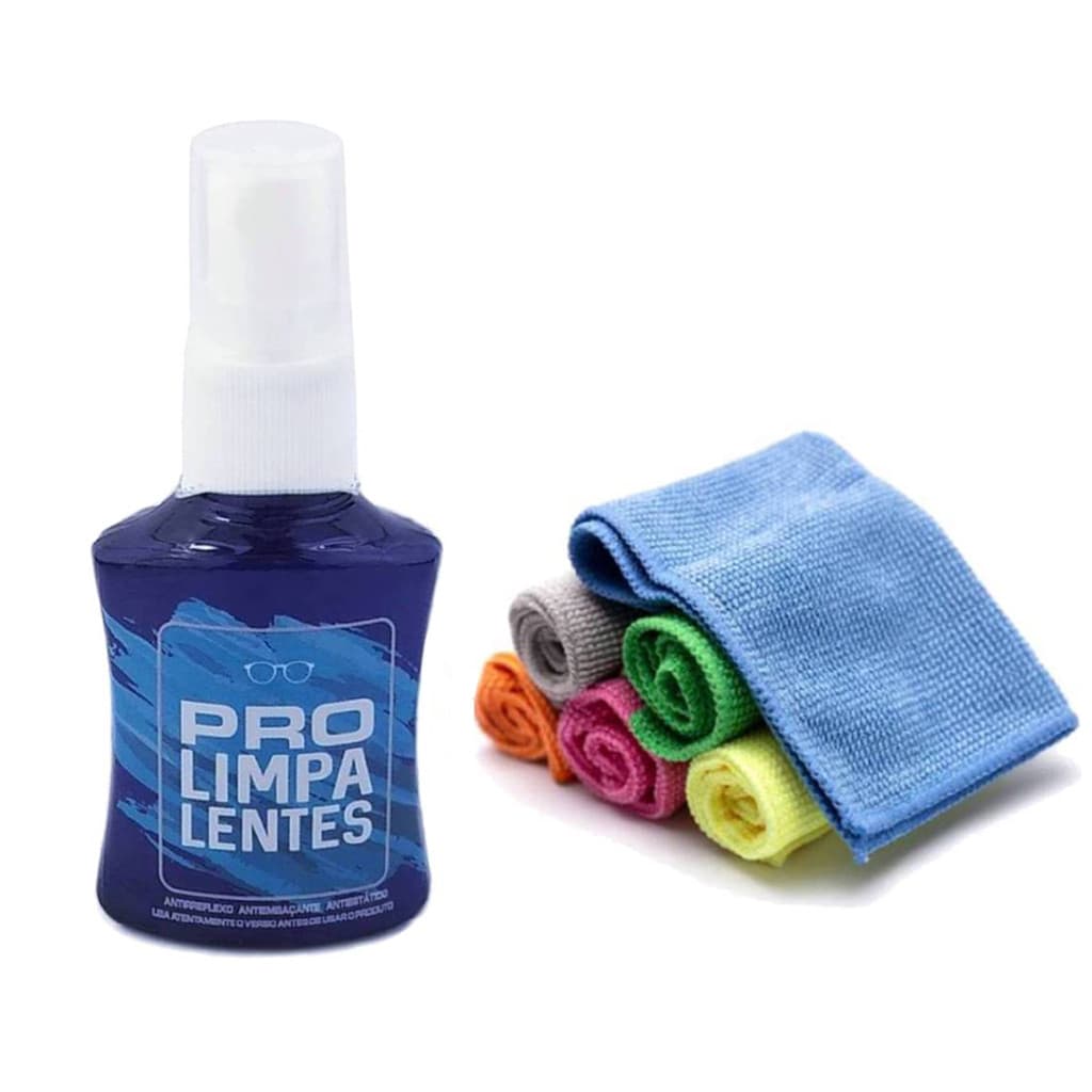 Kit 3 Limpa Viseira Capacete Moto 35ml + 3 Flanelas Magica