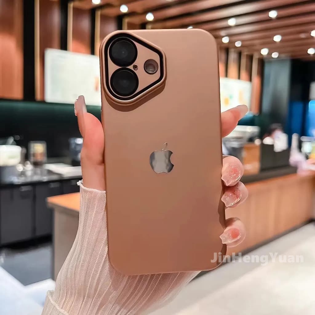 Novo Deserto Ouro À Prova De Choque Fosco Duro Caso PC IPhone 16 15 14 13 11 Pro Max Com Protetor De Lente Da Câmera
