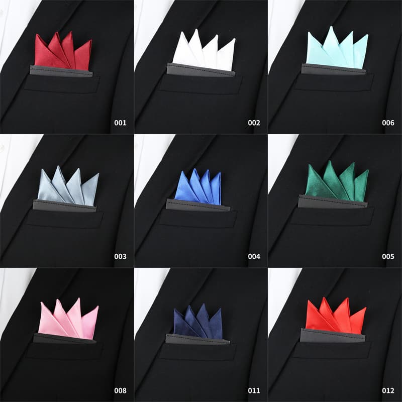 Lenço De Bolso plug-in Masculino Acessórios Terno Casamento Noivo Cor Sólida