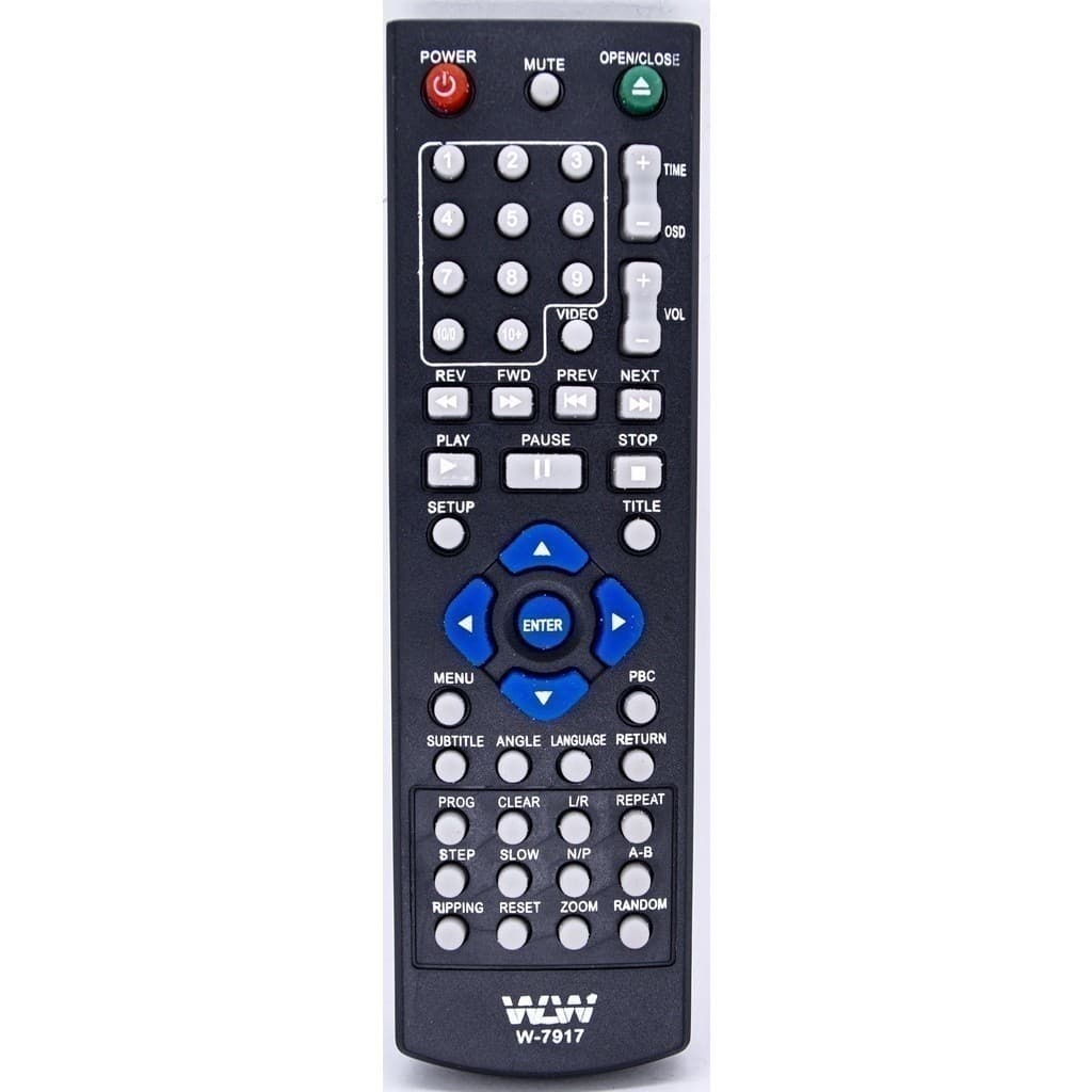 Controle Remoto Dvd Tectoy 7917 - Substituto Compatível