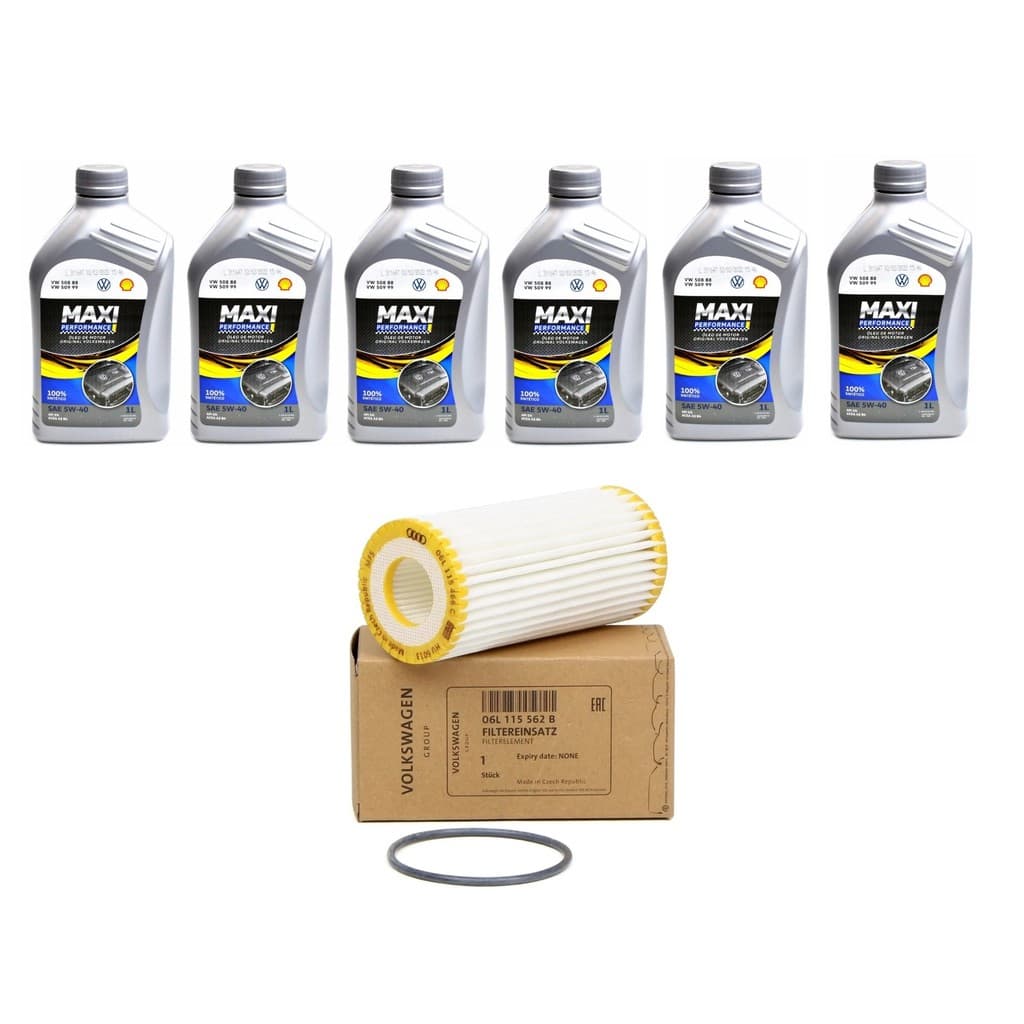 6l óleo sintético 5w40 + filtro VW Golf GTI Jetta GLI