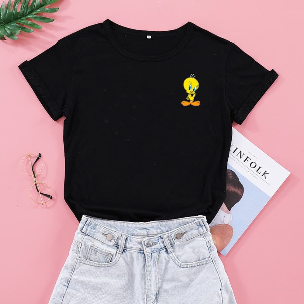 Camiseta Feminino Piu piu  Frajola  looney tunes Tumblr Blogueira TikTok Blusinha T-shirt feminina Blusinha Masculino