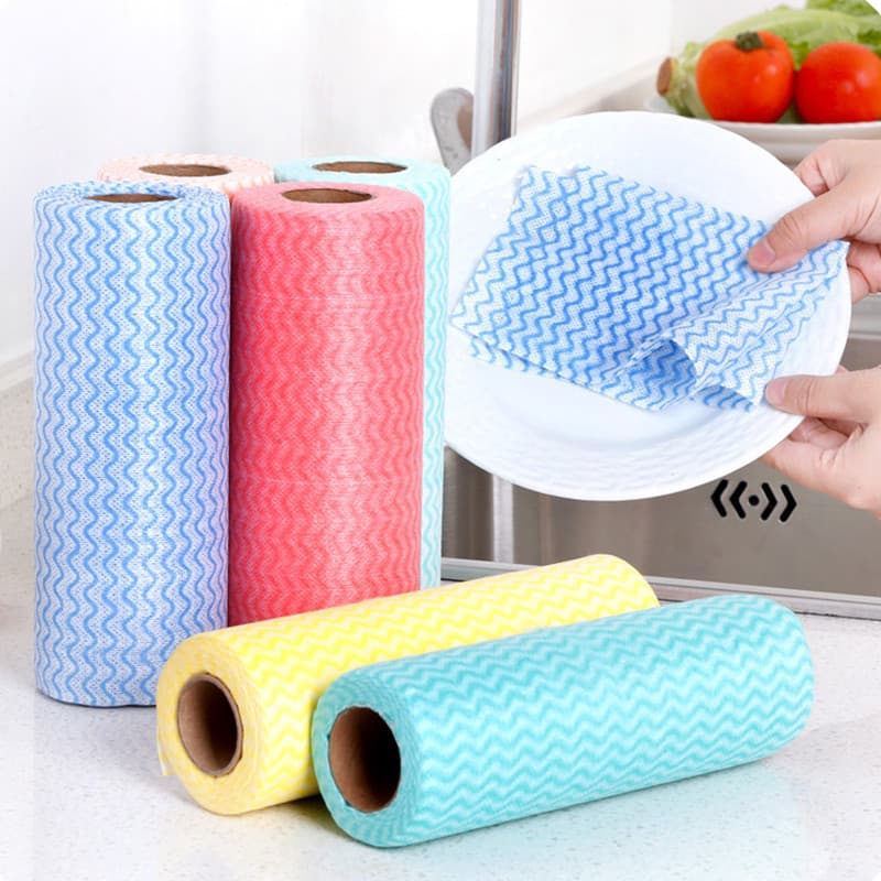 Pano de Limpeza Multiuso Perfex 25X30CM 50 Panos Lavável Reutilizável Alta Absorção Limpa Rolo