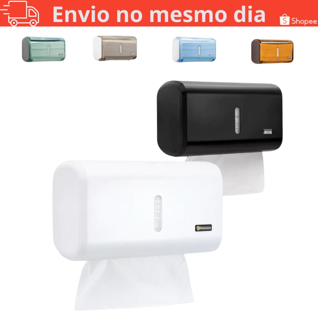 Dispenser Papel Toalha Premisse Urban Suporte Banheiro Coletivo Comercial Residencial Higiene