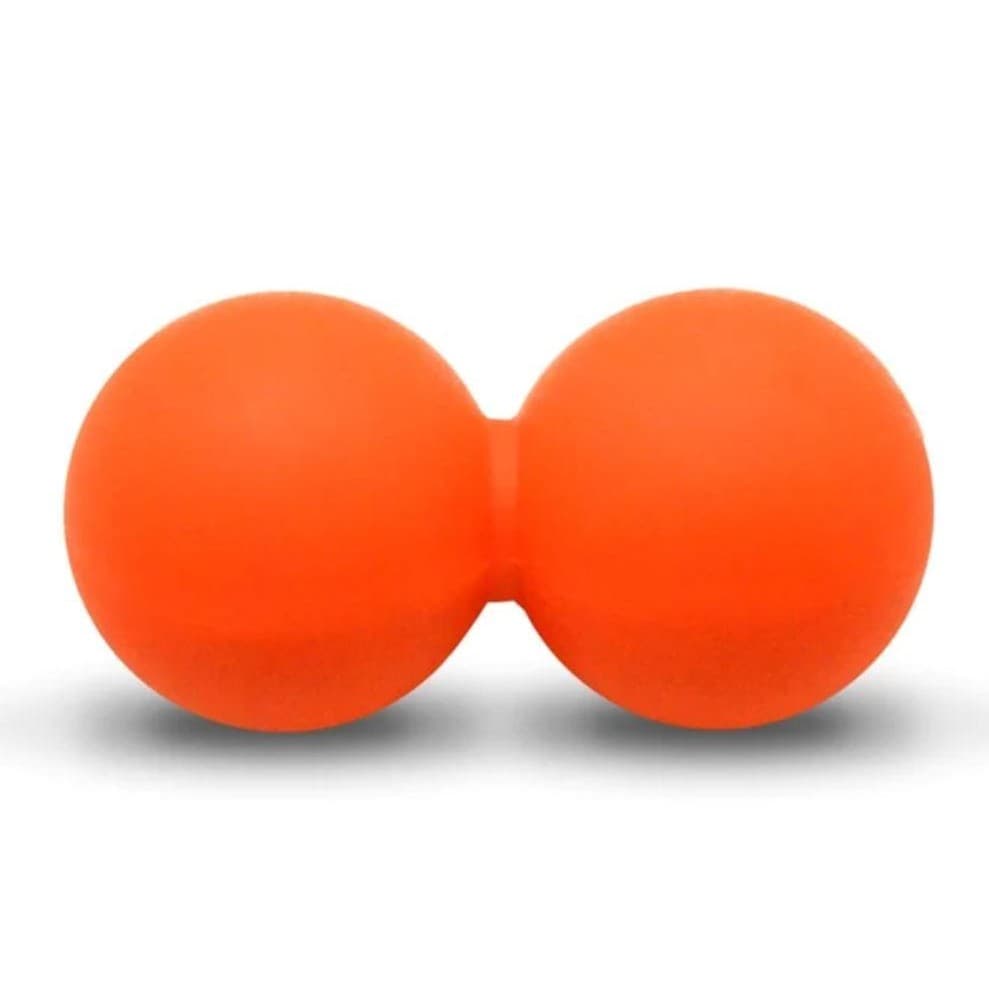 Double Ball D1Fitness Bola de Massagem Laranja 13cm