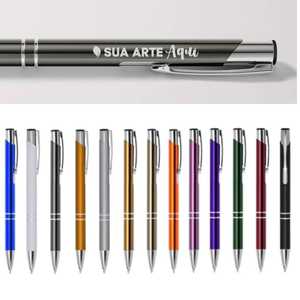 5/10/15/20/25/30 Caneta Metal Premium Personalizada com sua logomarca nome formatura escritório