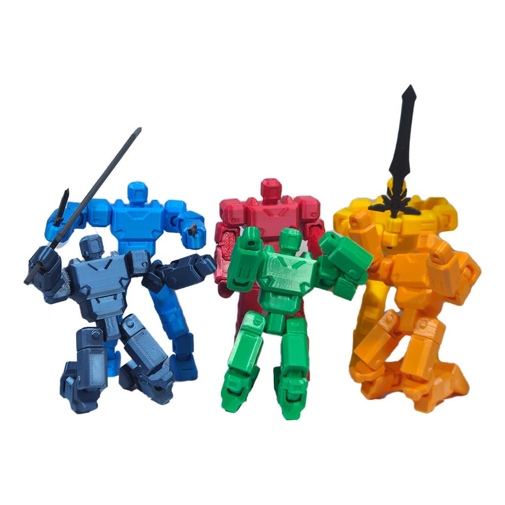 Boneco Articulado Dummy 13 Quadrado | Action Figure | Cores