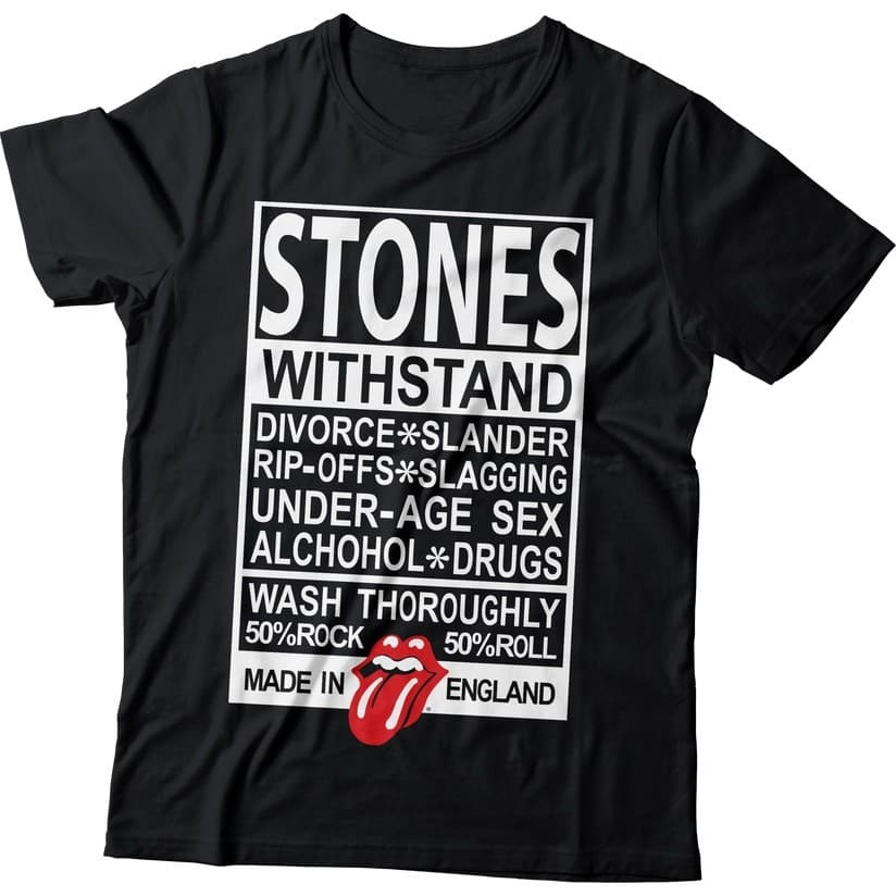 Camiseta Camisa Unissex Banda Rolling Stones Made In England